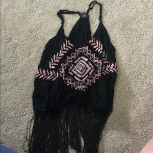 Fringe crop top